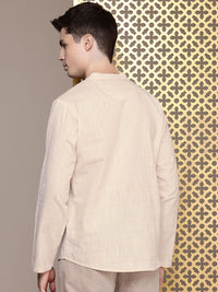 House of Pataudi Men Mandarin Collar Kurta