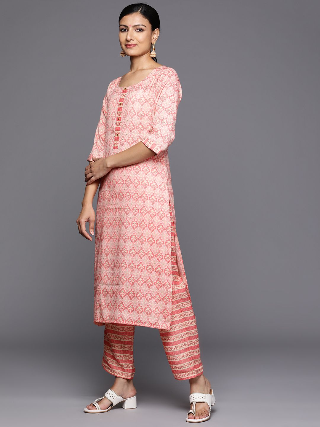 Libas Ethnic Motifs Printed Regular Kurta With Trousers & Dupatta