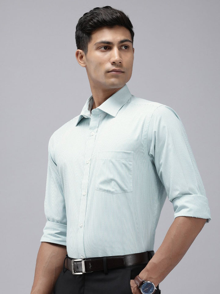 Park Avenue Slim Fit Opaque Striped Easy Care Formal Shirt