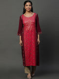 AURELIA Ethnic Motifs Printed Straight Kurta