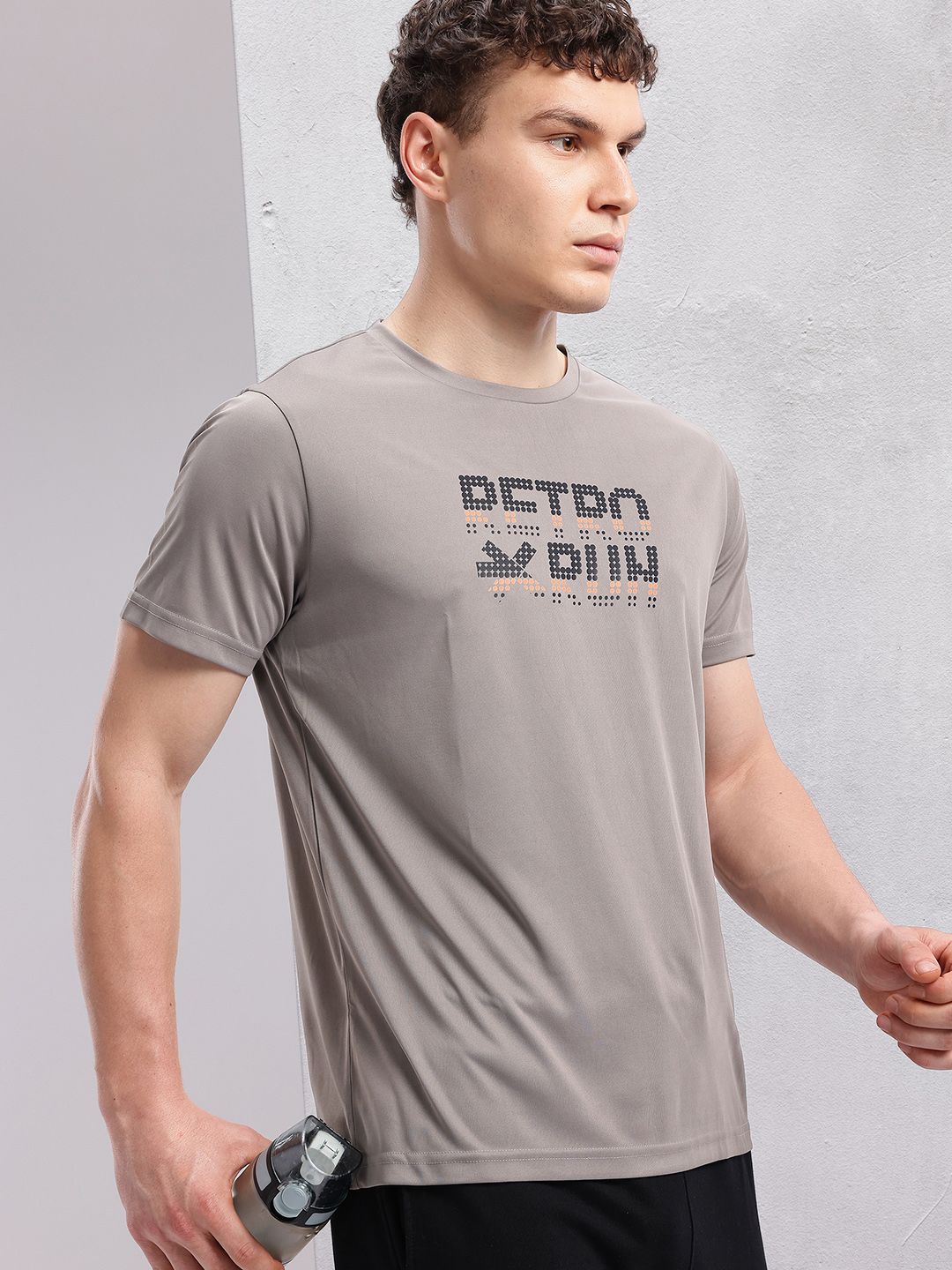 HRX by Hrithik Roshan Men Typography Printed Rapid-Dry Running T-shirt