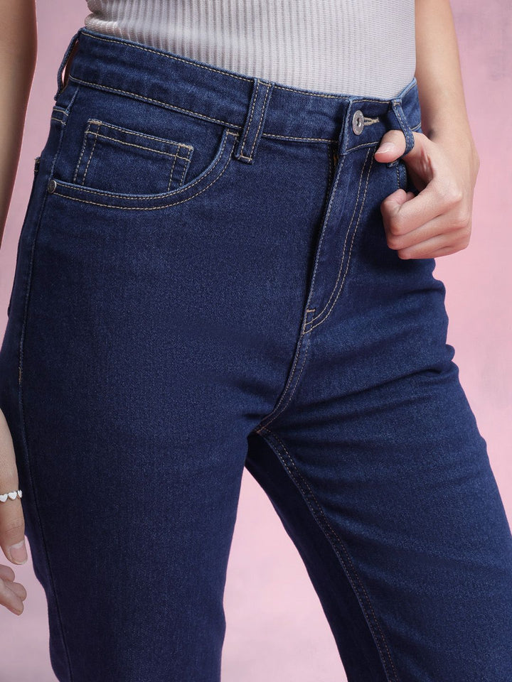 DressBerry Women High-Rise Stretchable Bootcut Jeans