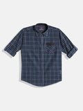 Monte Carlo Boys Tartan Checked Casual Smart Fit Shirt