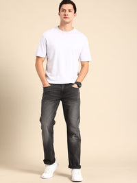 Being Human Men Straight Fit Light Fade Stretchable Jeans