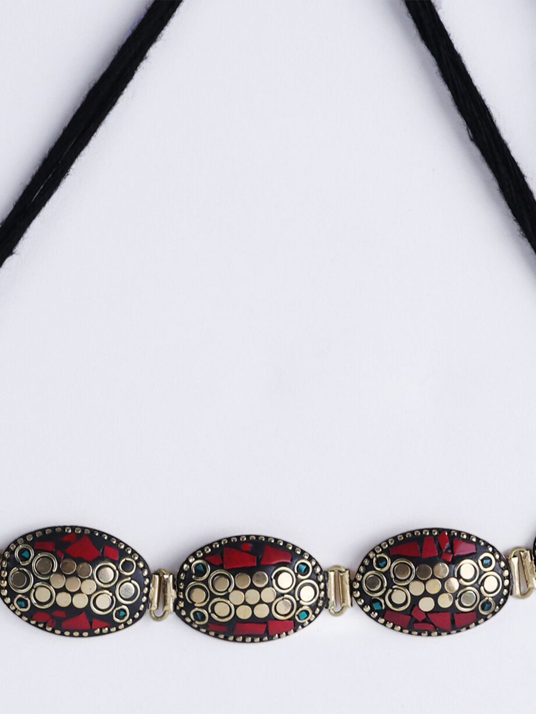PANASH Women Gold-Plated Dome Necklace