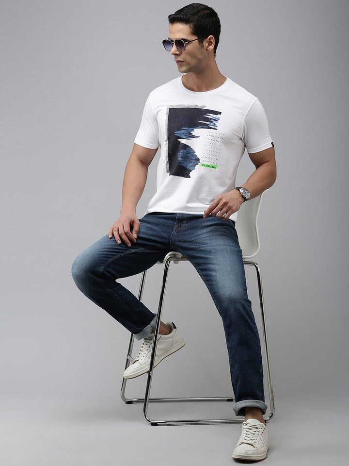SPYKAR Men Mid Rise Heavy Fade Stretchable Jeans
