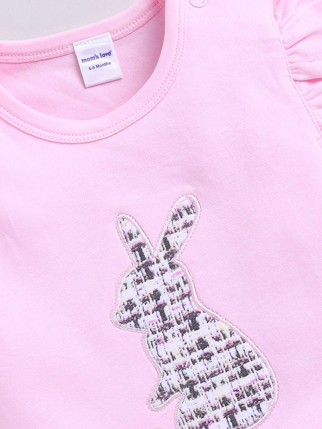 Moms Love Infant Girls Pure Cotton Top with Shorts