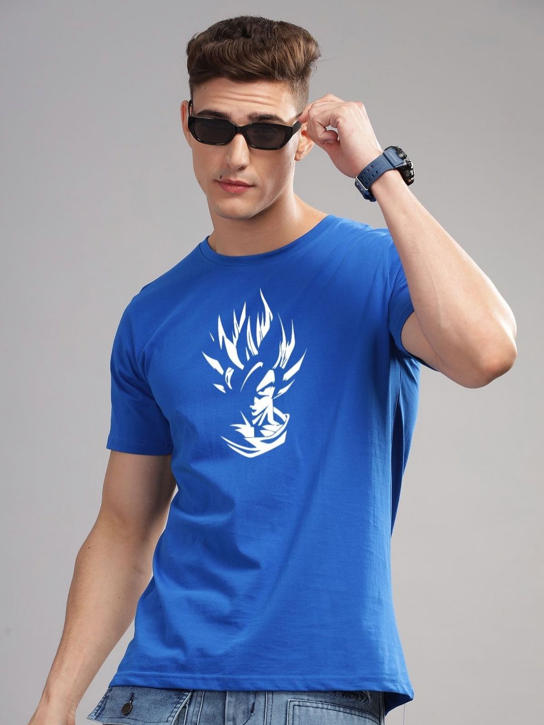 ADRO Men Typography Printed Raw Edge T-shirt