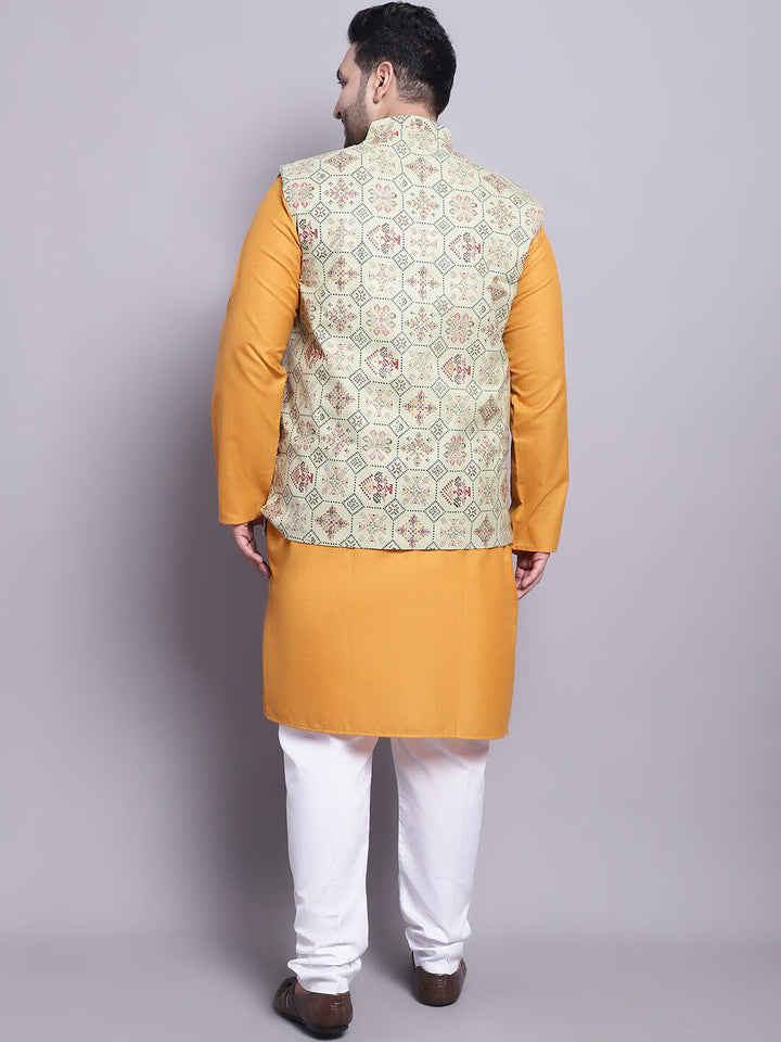 SOJANYA PLUS Kurta With Pyjamas & Nehru Jacket