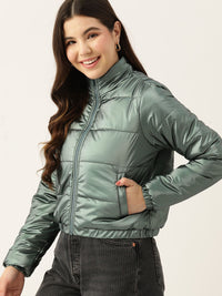DressBerry Mock Collar Padded Jacket