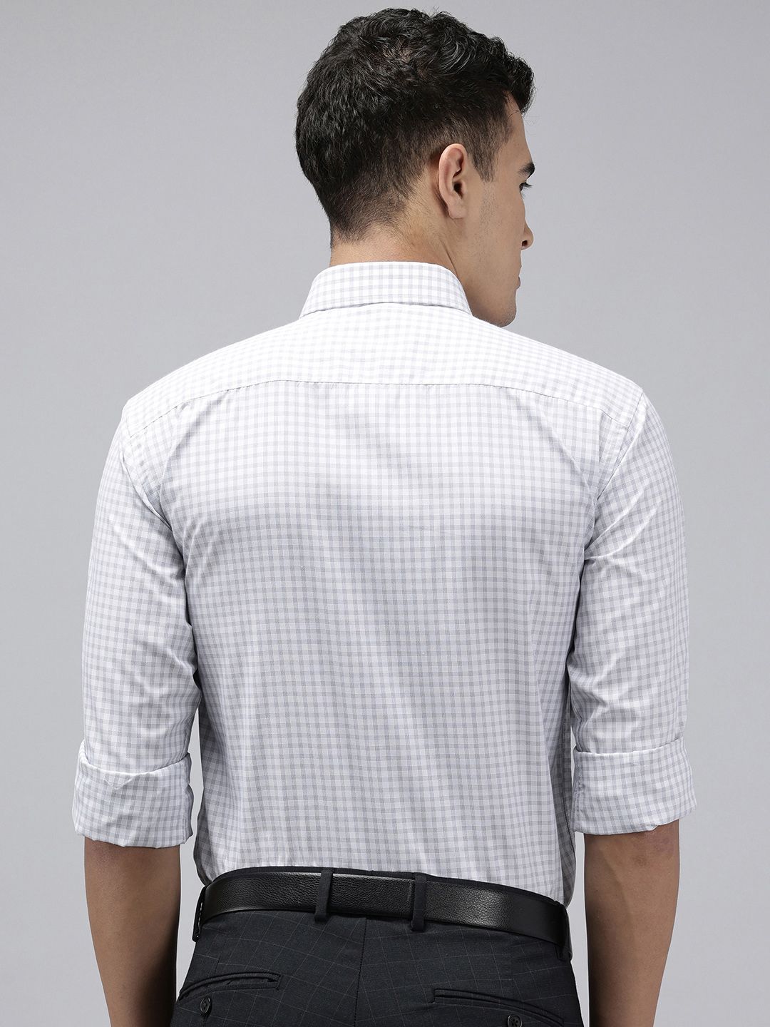 Park Avenue Slim Fit Checked Formal Shirt