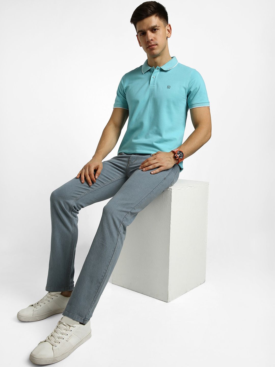 Urbano Fashion Men Mid-Rise Stretchable Jeans
