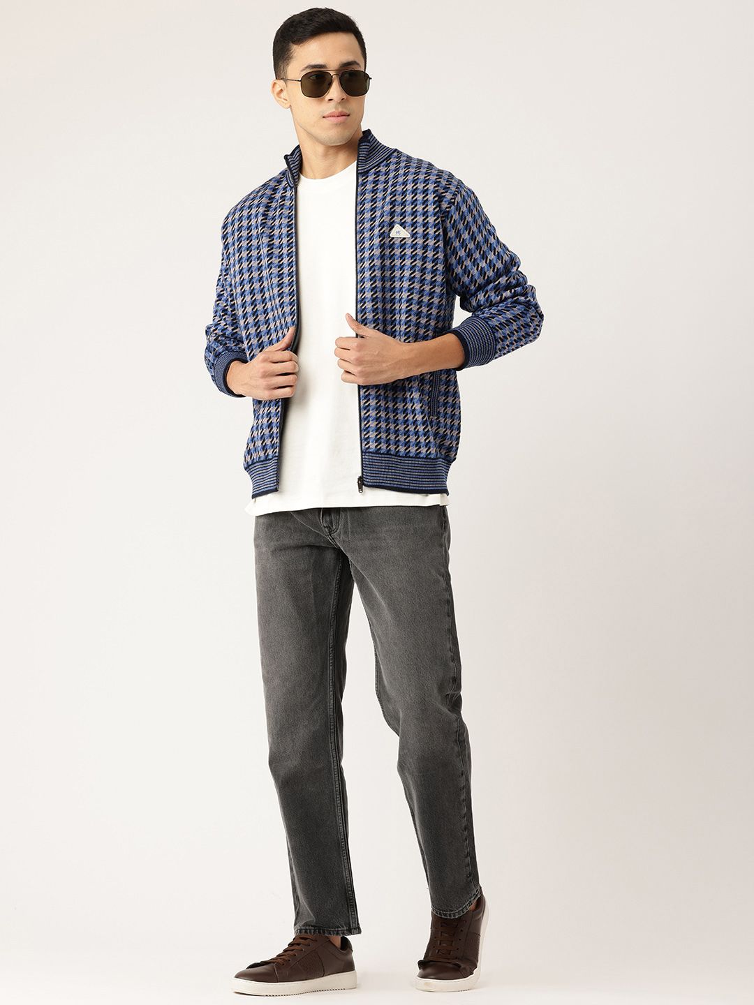 Monte Carlo Houndstooth Checked Tailored Jacket