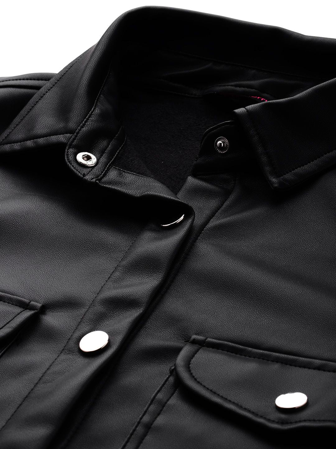 DressBerry Faux Leather Shirt