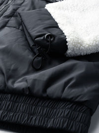 DressBerry Women Navy Blue Solid Bomber Jacket