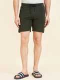 Sweet Dreams Olive Men Mid-Rise Shorts