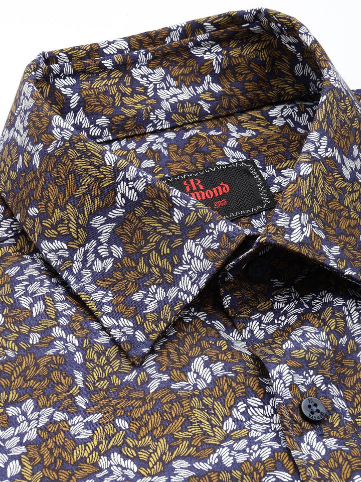 Raymond Floral Printed Pure Cotton Formal Shirt