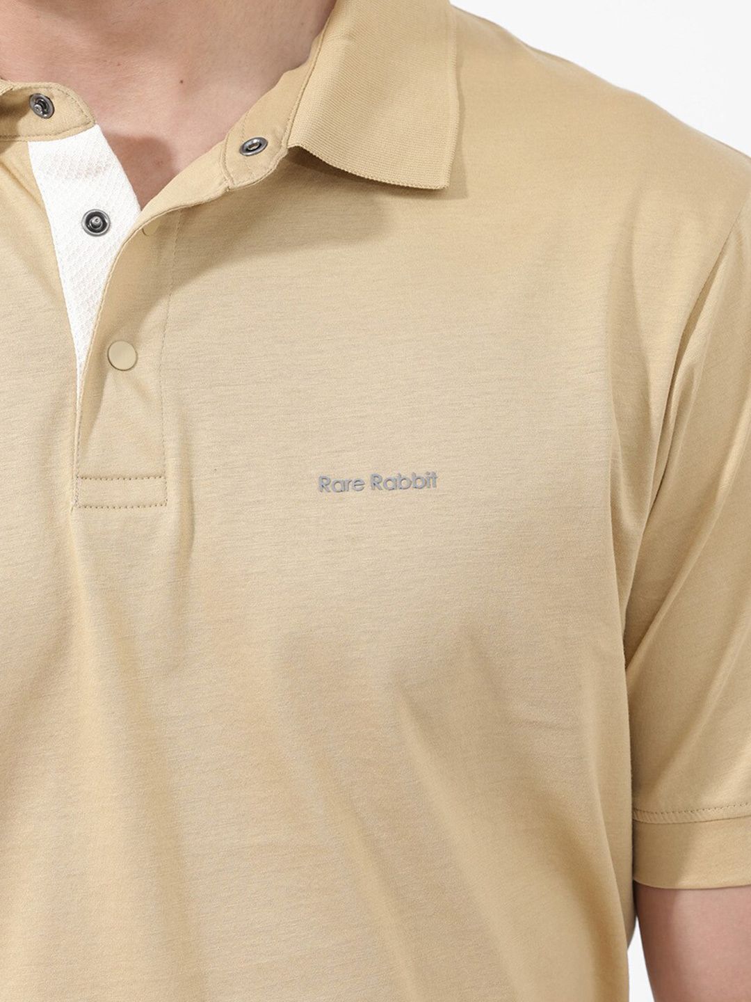 RARE RABBIT Men Keneth Regular Fit Polo Collar T-Shirt