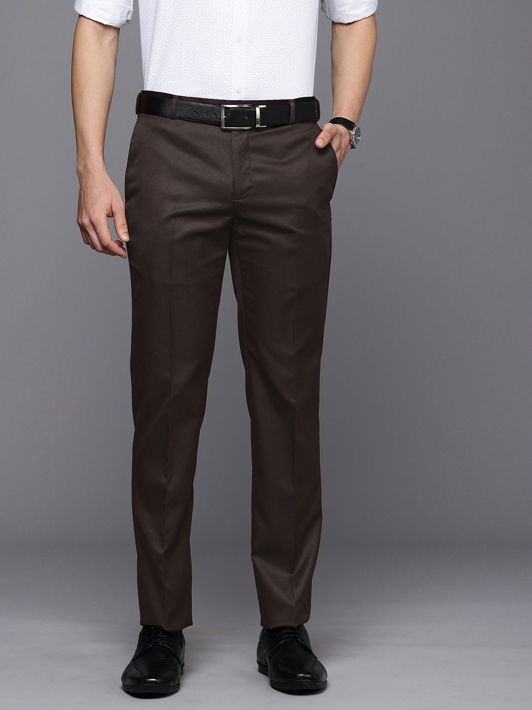 Raymond Men Slim Fit Formal Trousers