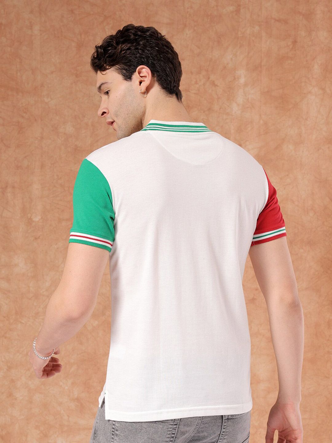 The Indian Garage Co Typography Printed Polo Collar T-shirt