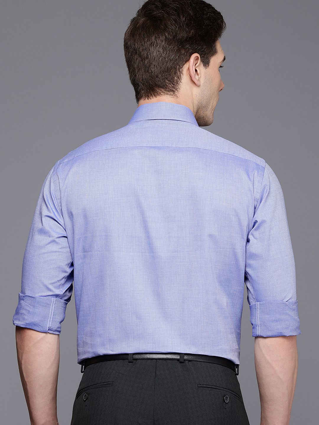 Raymond Slim Fit Micro Checked Pure Cotton Formal Shirt