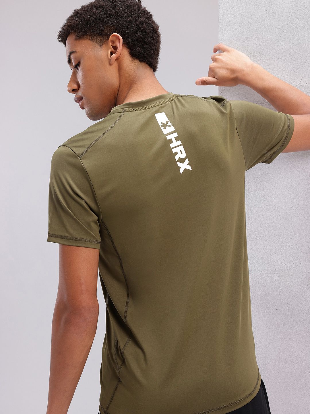 HRX by Hrithik Roshan Men Printed Rapid-Dry Training T-shirt