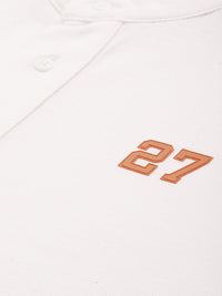 Being Human Henley Neck Pure Cotton T-shirt