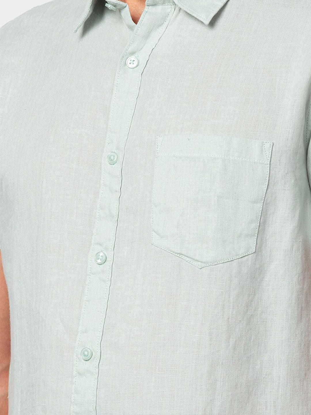 SPYKAR Men Casual Linen Shirt