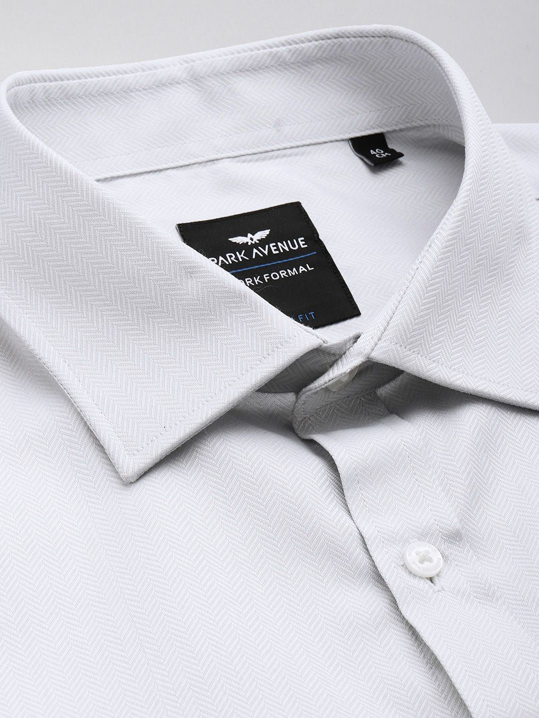 Park Avenue Slim Fit Geometric Self Designed Formal Shirt