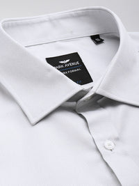 Park Avenue Slim Fit Geometric Self Designed Formal Shirt