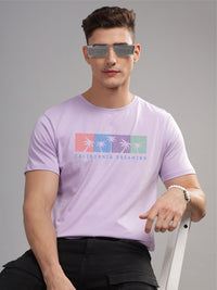 ADRO Typography Printed Round Neck Pure Cotton T-shirt