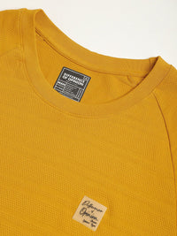 Difference of Opinion Men Solid Popcorn Structure Oversized Raglan T-Shirt