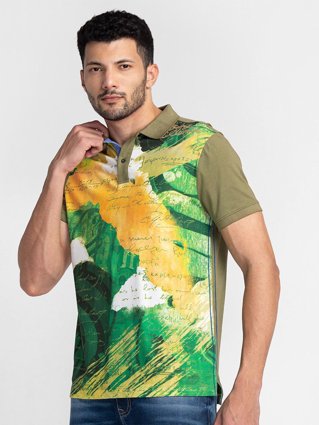 Being Human Abstarct Printed T-shirt