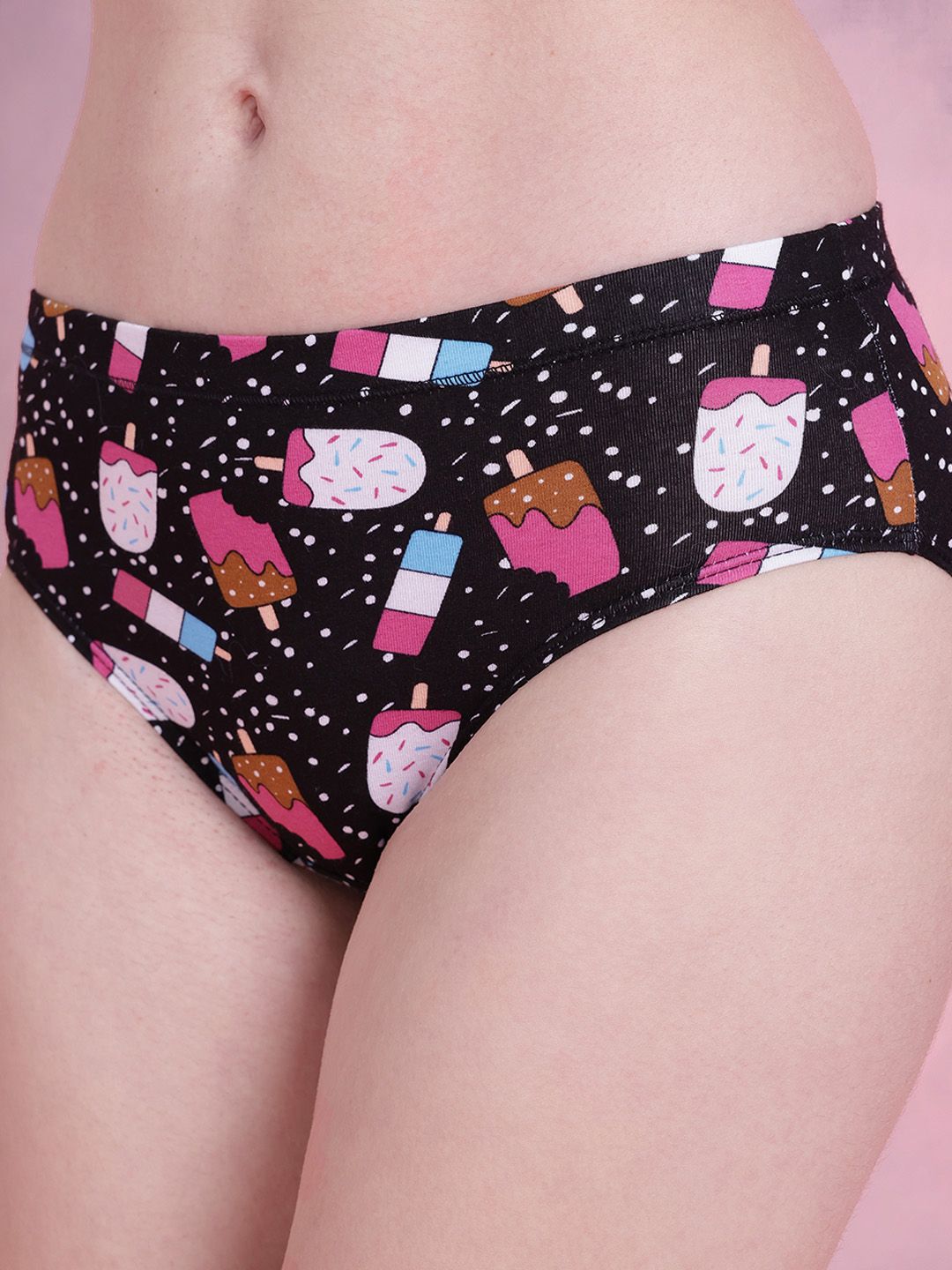 DressBerry Pack of 3 Printed Basic Briefs DRM-DB-PAN02D-TBC