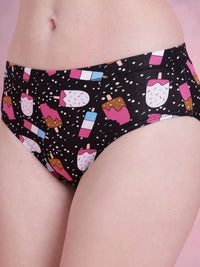 DressBerry Pack of 3 Printed Basic Briefs DRM-DB-PAN02D-TBC