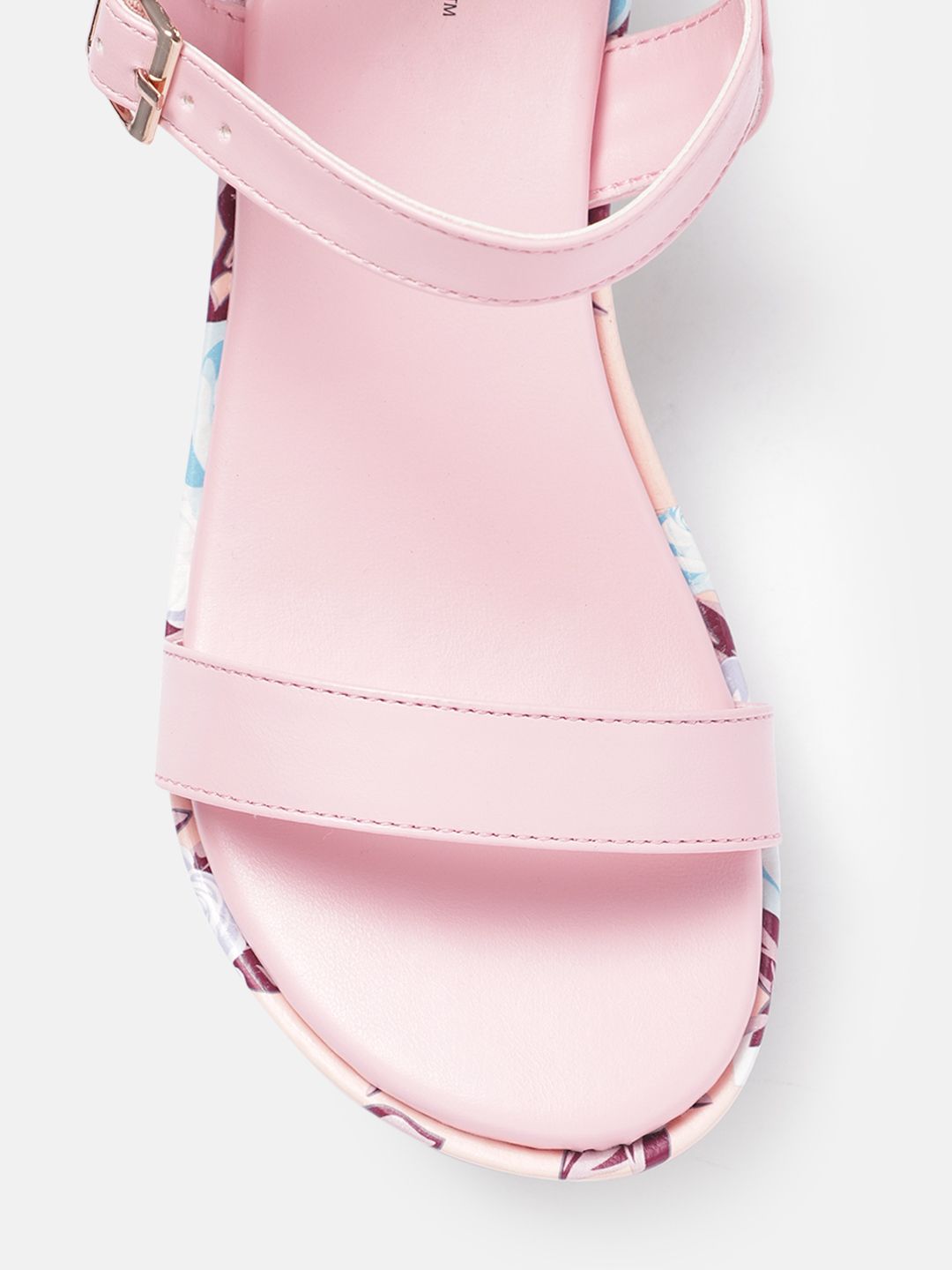 DressBerry Wedge Heels with Printed Detail
