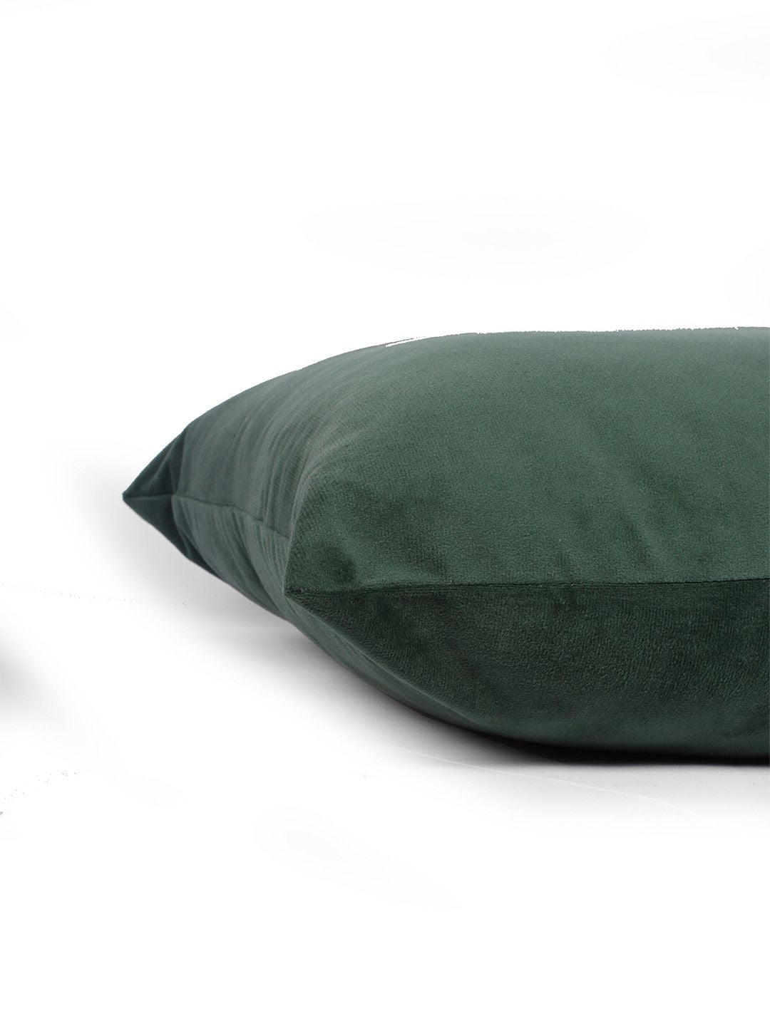 STITCHNEST Green 5 Pieces Velvet Square Cushion Covers