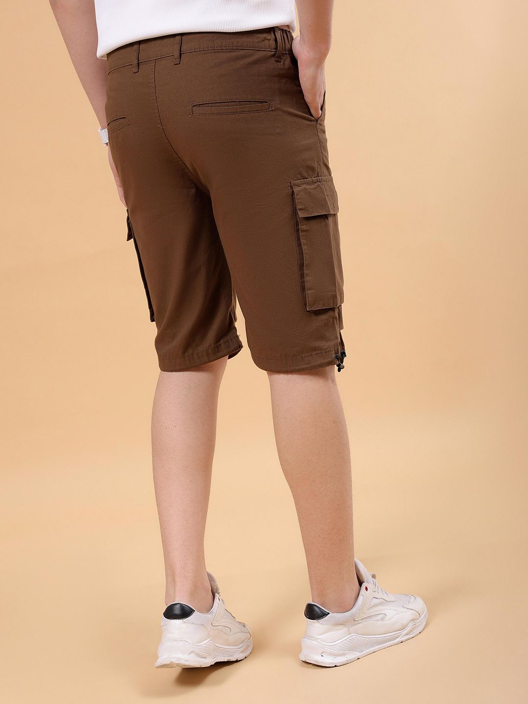 The Indian Garage Co Men Loose Fit Cargo Shorts