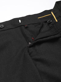 Raymond Men Checked Slim Fit Formal Trousers