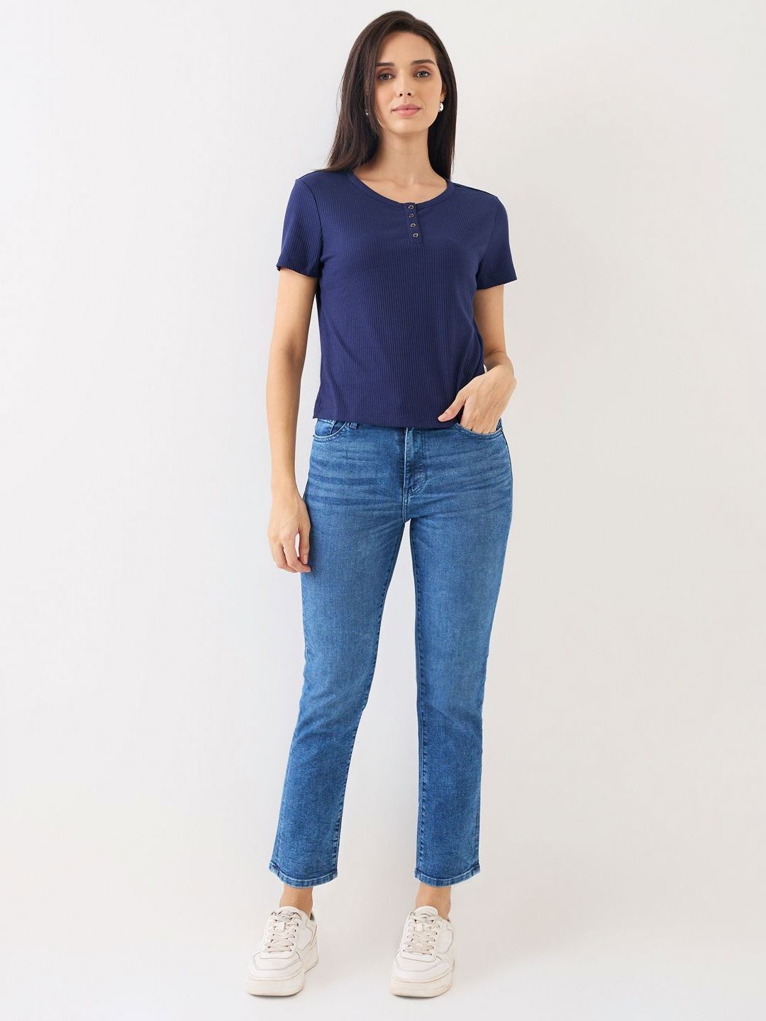 SPYKAR Women Pockets T-shirt