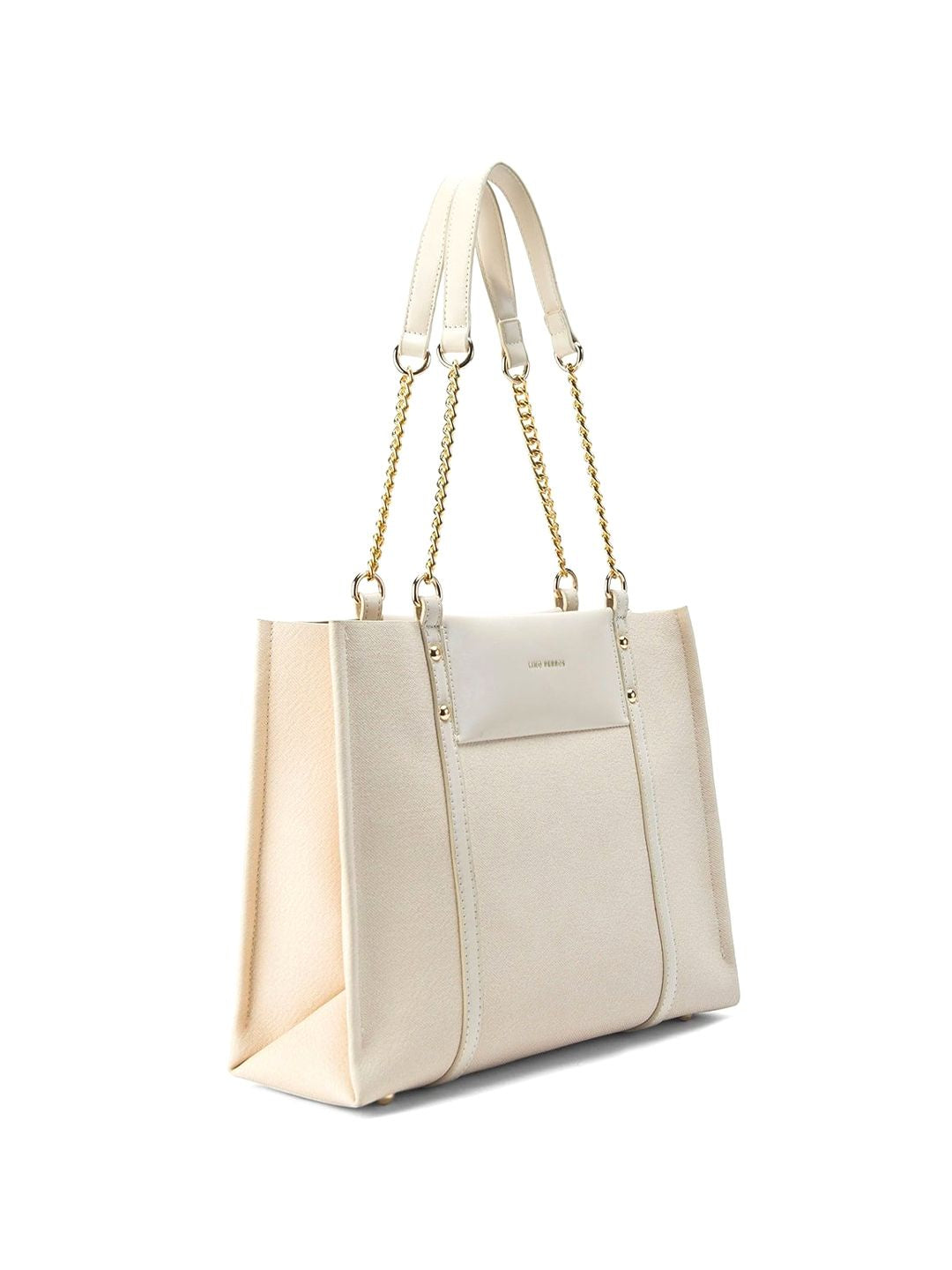Lino Perros Oversized Structured Tote Bag with Quilted