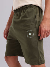 HRX by Hrithik Roshan Men Mid-Rise Brand Logo Detail Yoga Shorts
