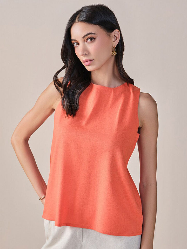AND Round Neck Sleeveless Top