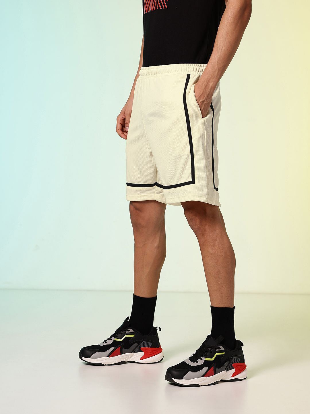 HRX by Hrithik Roshan Men Self Designed Rapid-Dry Shorts