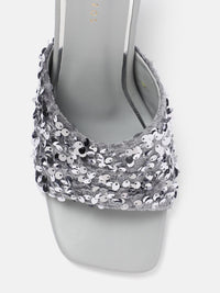 Lino Perros Sequin Embellished Slim Heels