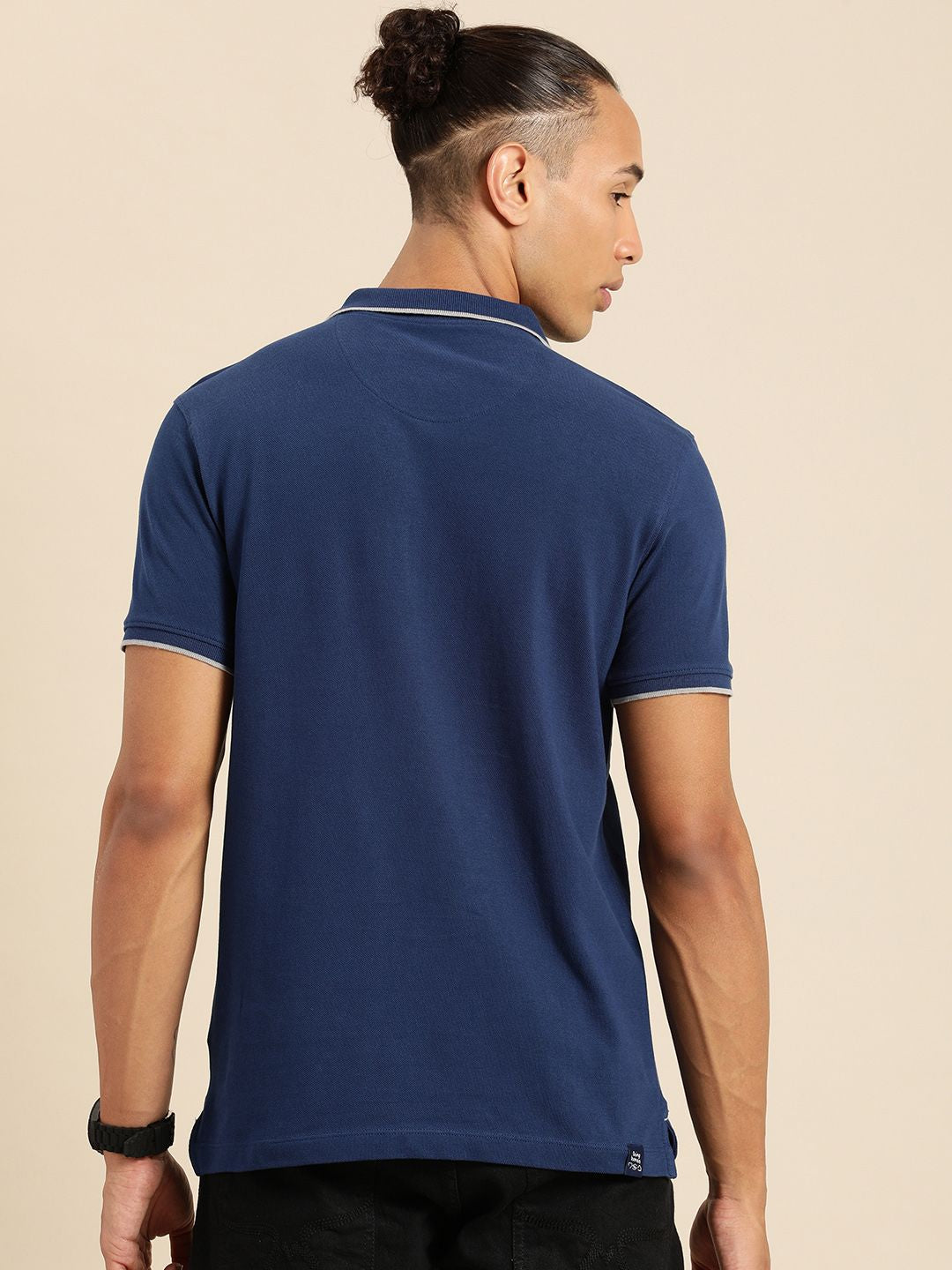 Being Human Polo Collar Pure Cotton T-shirt