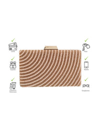 Metro Embellished Box Clutch