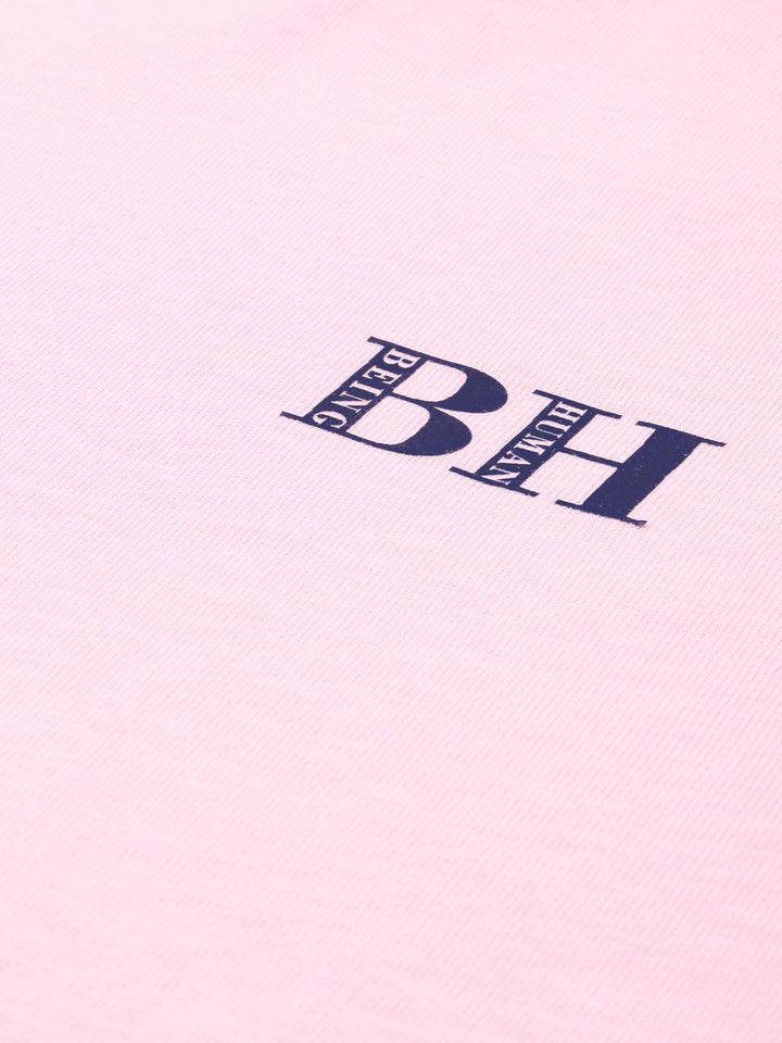 Being Human Brand Logo Printed Pure Cotton T-shirt