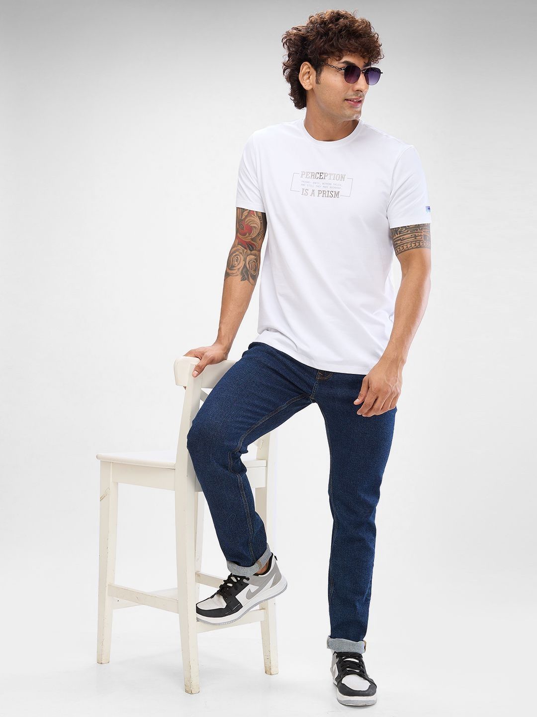 SPYKAR Men Typography Printed Slim Fit T-shirt