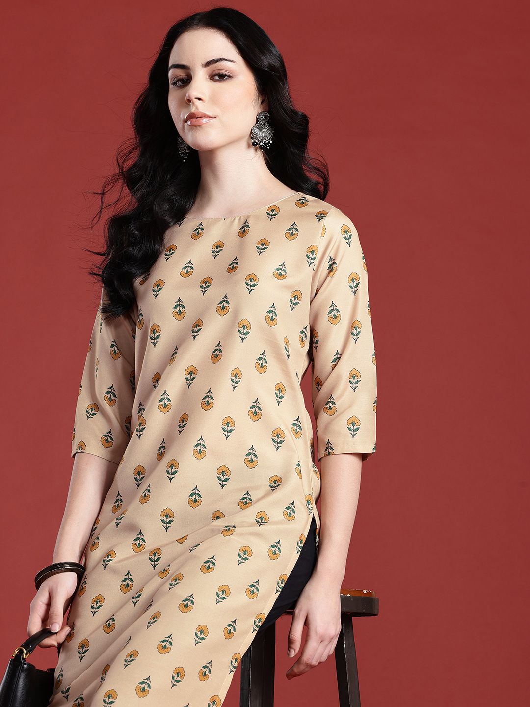 Anouk Indie Floral Print Kurta
